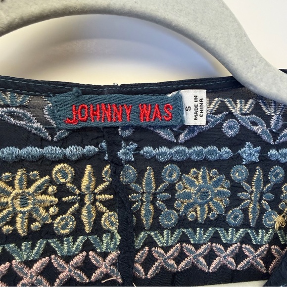 Johnny Was Gisella Navy Top size S - Picture 3 of 6